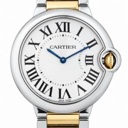 Cartier Ballon Bleu 36MM W69008Z3 Two Tone Watch